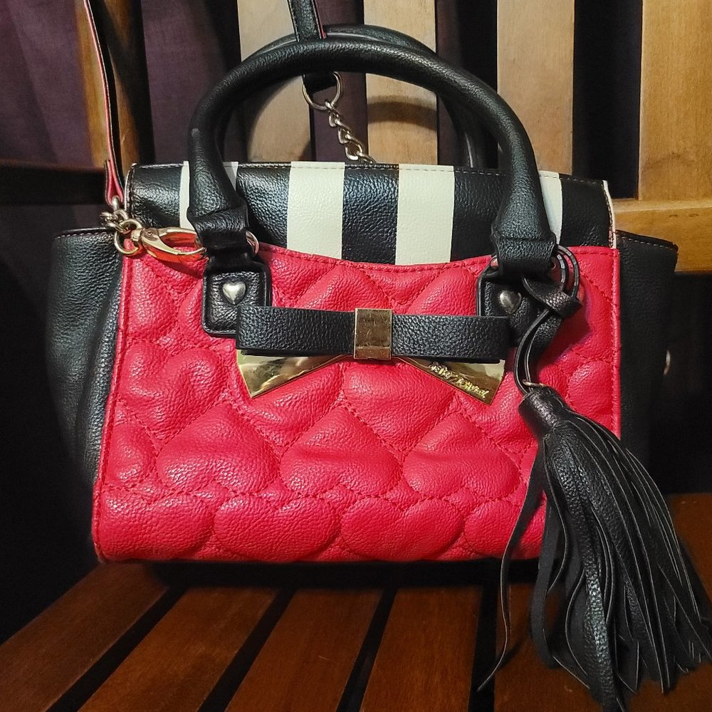 Betsey Johnson Pink Bow Crossbody